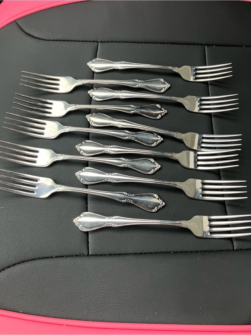 Classic Silver Dinner Fork Set - Stainless Steel (12 Pieces)